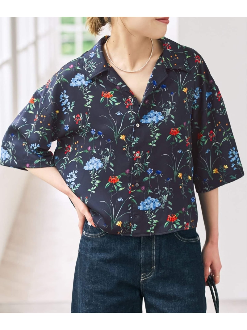 TICCA / ティッカ 別注フラワープリントシャツ Spick \u0026 Span スピックアンドスパン トップス ティーシャツ・トップ 米国海軍【貨物輸送無料】[ Fashion]