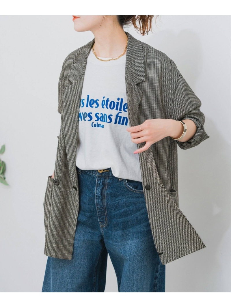 Spick & Span リネンヘリンボーンVカラージャケット　38 楽天市場】リネンヘリンボーン Vカラージャケット Spick & Span
