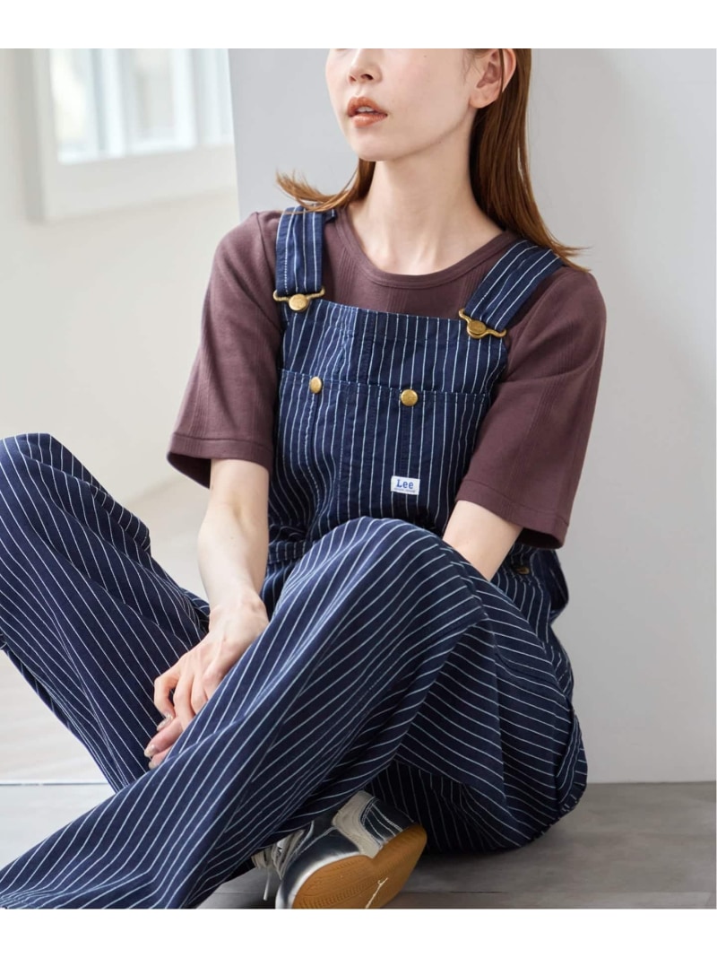 LEE /リー OVERALLS U by SPICK&SPAN ユーバイスピックアンドスパン オールインワン・オーバーオール オーバーオール・サロペット ブルー ネイビー【送料無料】[ Fashion]