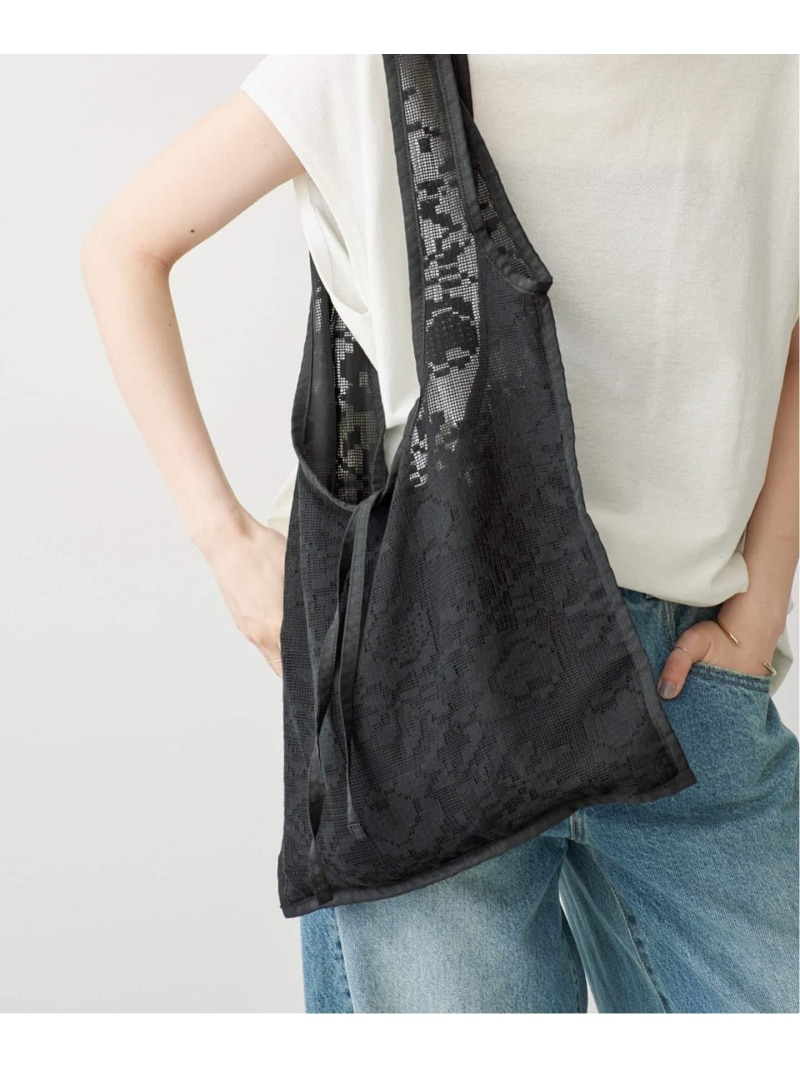 Spick \u0026 Span レーストート Spick \u0026 Span スピックアンドスパン 御徒面子 トートバッグ 白いこと 黒いこと【貨物輸送無料】[ Fashion]