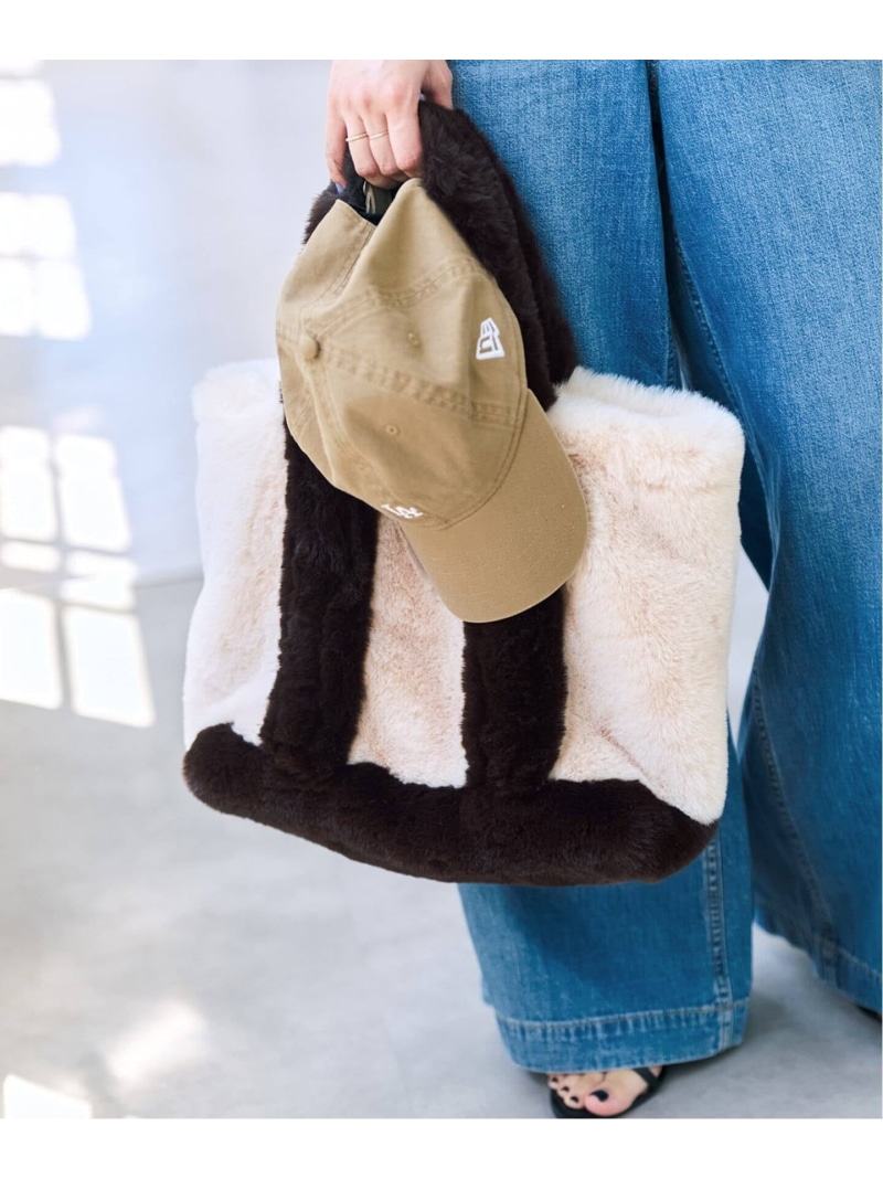 《取っておく》Spick \u0026 Span ECO FUR TOTE / エコファートート Spick \u0026 Span スピックアンドスパン 御徒面子 トートバッグ 赤いこと 赤銅色【此れから取っておく】*【貨物輸送無料】[ Fashion]
