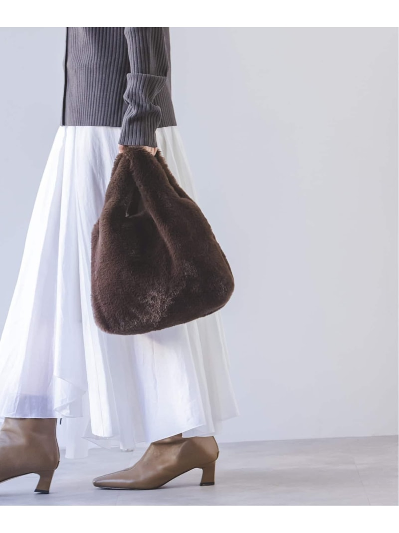 《予約》VELETTO/ベレット フェイクファーバッグ NOBLE ノーブル バッグ ハンドバッグ ブラウン ベージュ【先行予約】*【送料無料】[ Fashion]｜Spick＆Span
