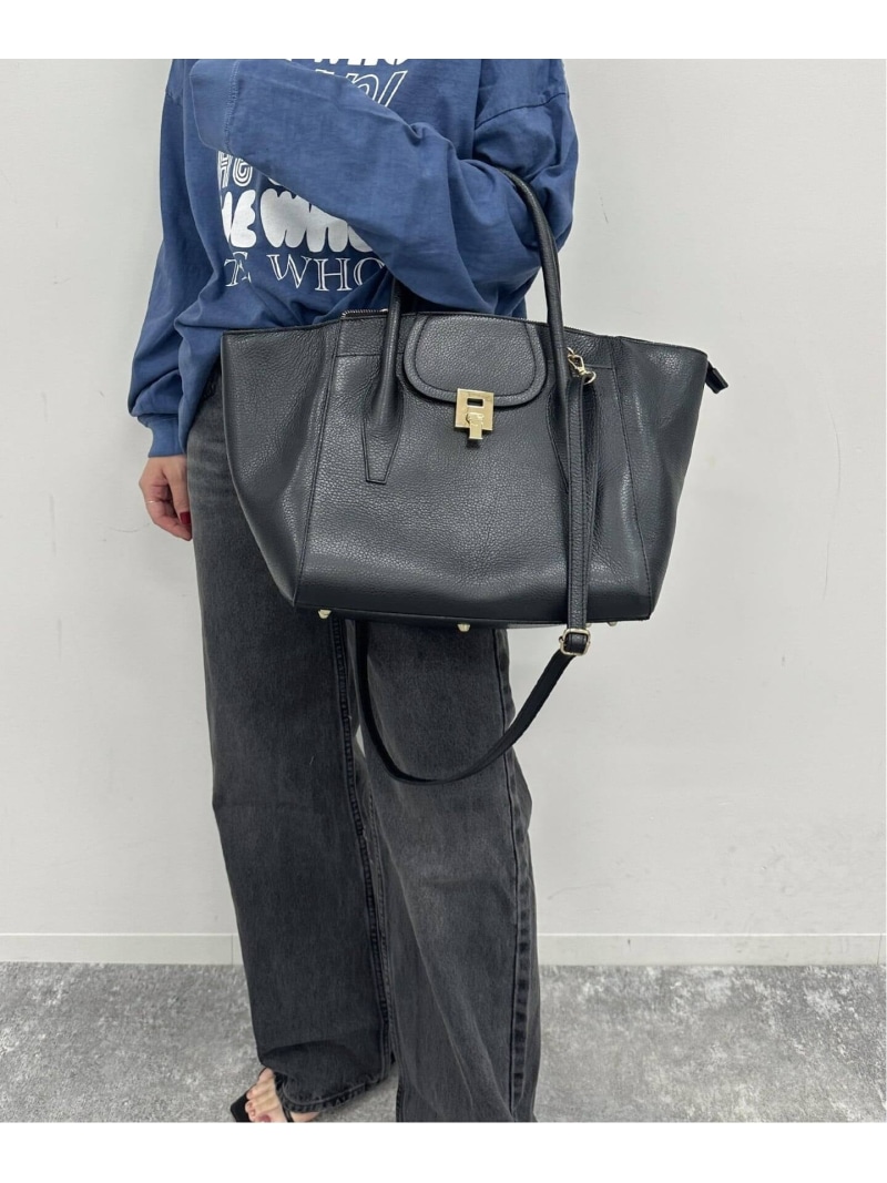 《加えること / 取っておく》MARLON /マルロン 2WAY TOTE BAG10 U by SPICK\u0026SPAN ユーバイスピックアンドスパン 御徒面子 トートバッグ 黒いこと【先んずる取っておく】*【貨物輸送無料】[ Fashion]