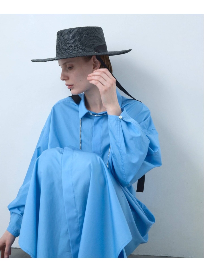 BIG Shirt Dress / ビッグシャツドレス CALMER スピックアンドスパン 衣裳・御召しもの ティーシャツ衣裳 青碧【貨物輸送無料】[ Fashion]