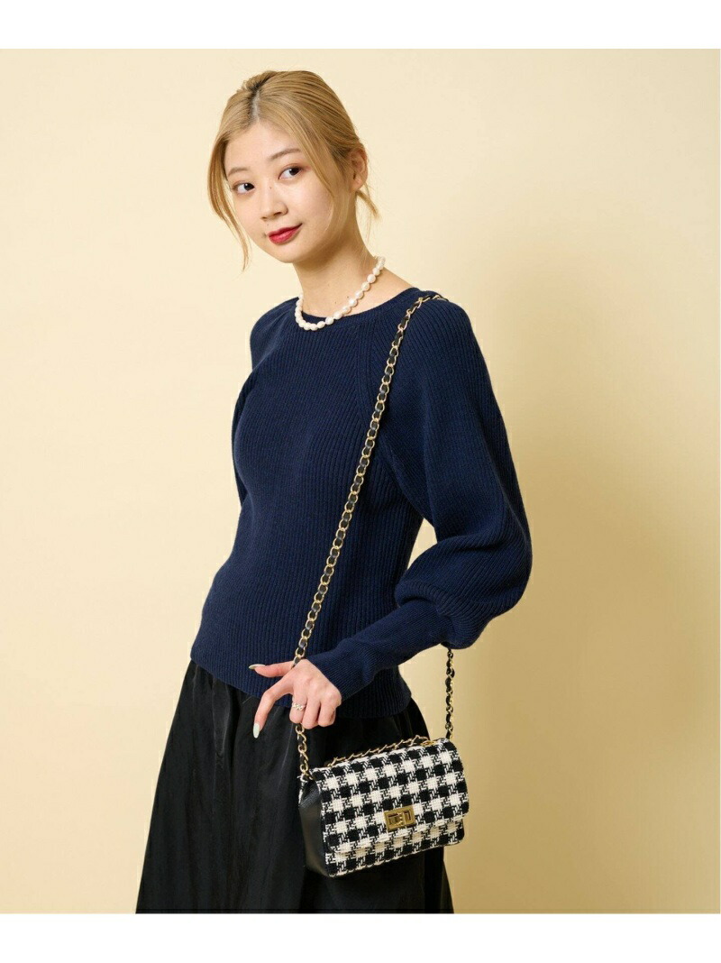 ≪WEB限定≫ラグランリブプルオーバー U Fashion Rakuten SPICKSPAN by トップス ニット ネイビー ピンク ブラウン  ユーバイスピックアンドスパン 最大77%OFFクーポン by