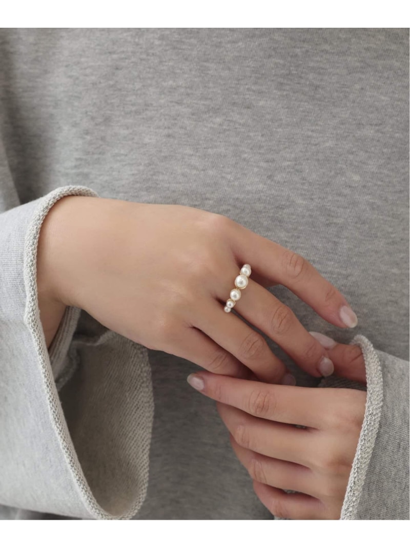 グラデーションパールリング K10 Lilas スピックアンドスパン アクセサリー・腕時計 リング・指輪 ゴールド【送料無料】[ Fashion]