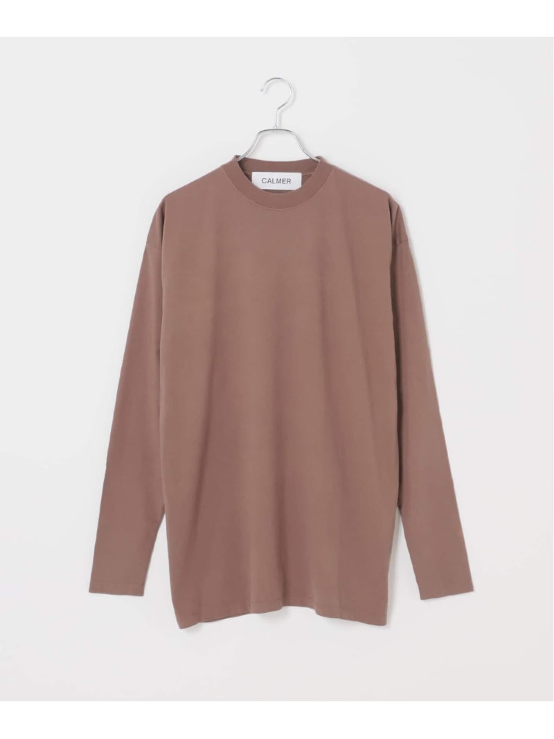 NATURAL DYE LONG T-Shirt / ナチュラルダイロングプルオーバー CALMER スピックアンドスパン トップス カットソー・プルオーバー 赤銅色 白いこと【貨物輸送無料】[ Fashion]