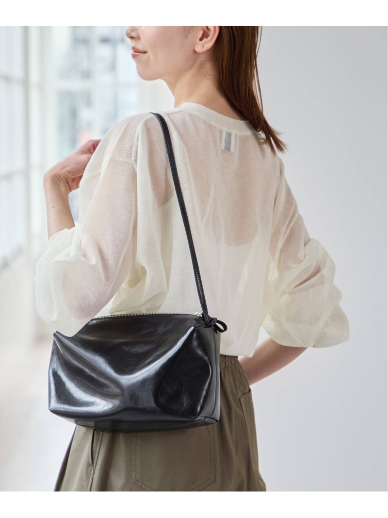 《加えること》LOW CLASSIC Lc LEATHER CARAMEL BOXBAG2 U by SPICK\u0026SPAN ユーバイスピックアンドスパン 御徒面子 ハンドバック 黒いこと【貨物輸送無料】[ Fashion]