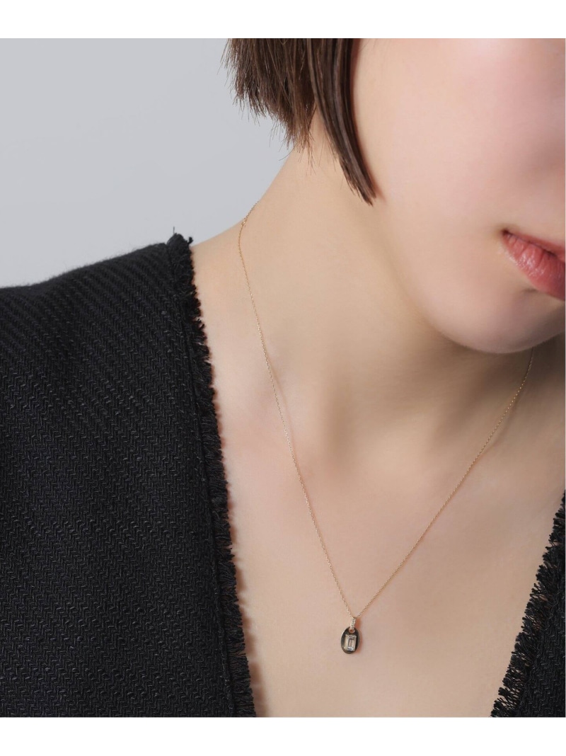 メレダイヤバチカンホワイトトパーズ45cmネックレス K10 Lilas スピックアンドスパン アクセサリー・腕時計 ネックレス ゴールド【送料無料】[ Fashion]