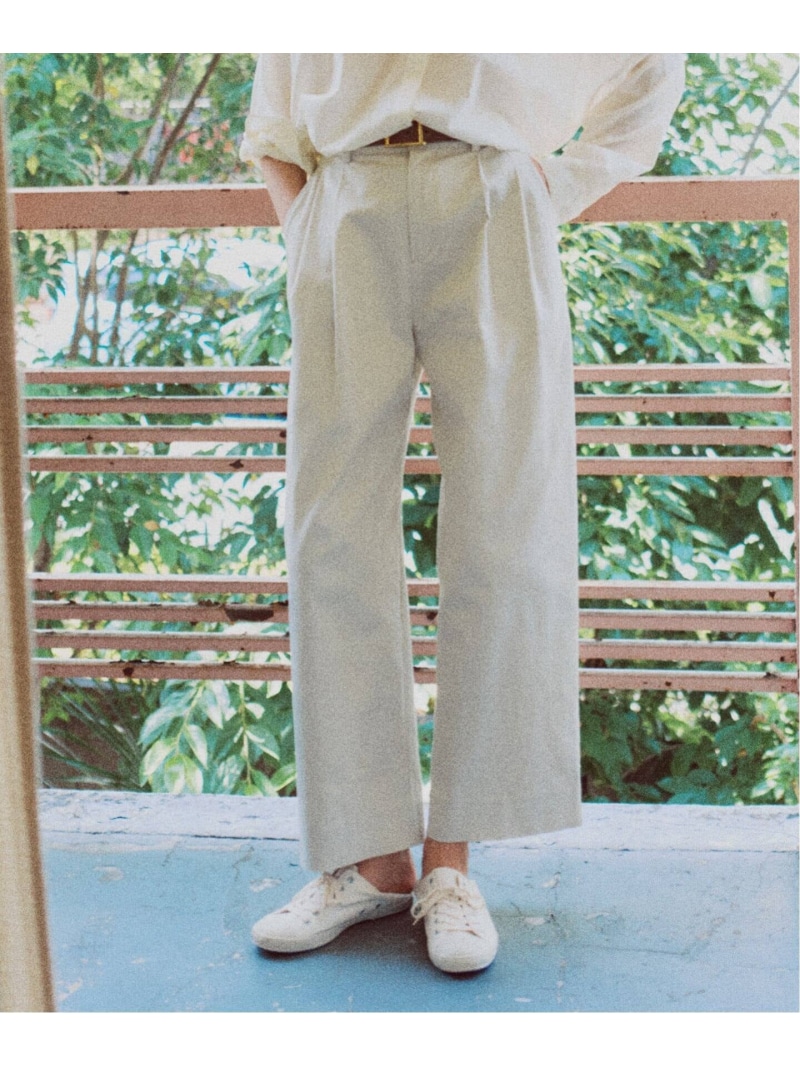 【SALE／30%OFF】Higuchi*S 2タックツイルパンツ Spick & Span スピックアンドスパン パンツ チノパンツ ブルー ベージュ【RBA_E】【送料無料】[ Fashion]｜Spick＆Span