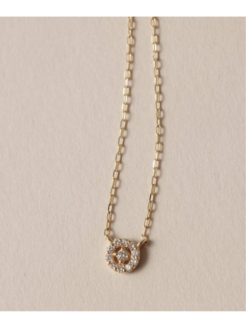 プチダイヤサークルネックレス K10 Lilas スピックアンドスパン アクセサリー・腕時計 ネックレス ゴールド【送料無料】[ Fashion]｜Spick＆Span