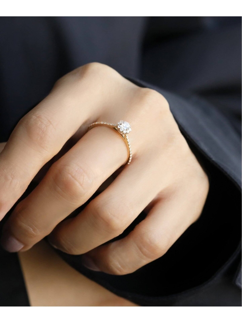 楽天市場】ミカヅキダイヤポイントリング WG K10 Lilas スピック