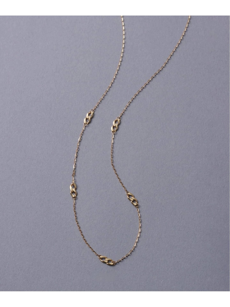 スタッドキヘイチェーンネックレス K10 Lilas スピックアンドスパン アクセサリー・腕時計 ネックレス ゴールド【送料無料】[ Fashion]｜Spick＆Span