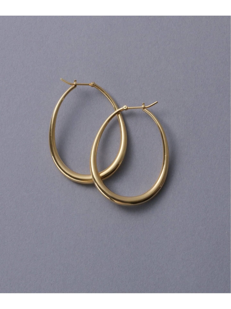 《WEB限定予約》【SAMH by LILAS】ウェーブフープピアスK18GP(両耳) Lilas スピックアンドスパン アクセサリー・腕時計 ピアス ゴールド【先行予約】*【送料無料】[ Fashion]