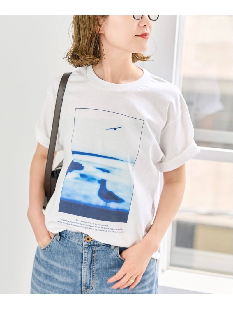 OFF SESSION / オフ セッション PHOTO Tee Spick \u0026 Span スピックアンドスパン トップス カットソー・Tシャツ ホワイト【送料無料】[ Fashion]