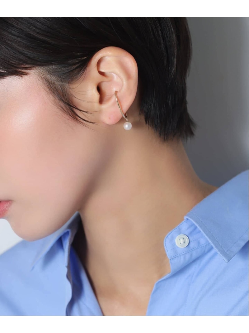 パールダエンイヤーカフ K10(片耳) Lilas スピックアンドスパン アクセサリー・腕時計 イヤリング・イヤーカフ ゴールド【送料無料】[ Fashion]｜Spick＆Span