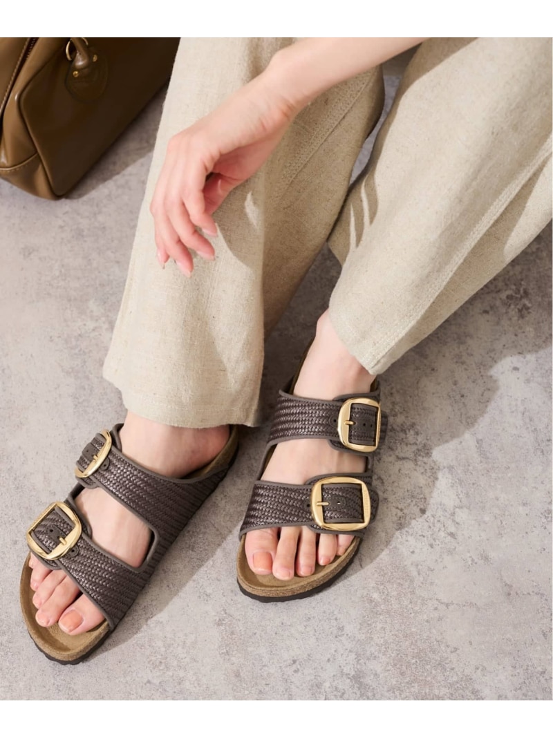 BIRKENSTOCK/ビルケンシュトック ARIZONA BIG BUCKLE RAFFIA FRAMeWORK ひな形細工物 シューズ・靴 サンダル 赤銅色【貨物輸送無料】[ Fashion]