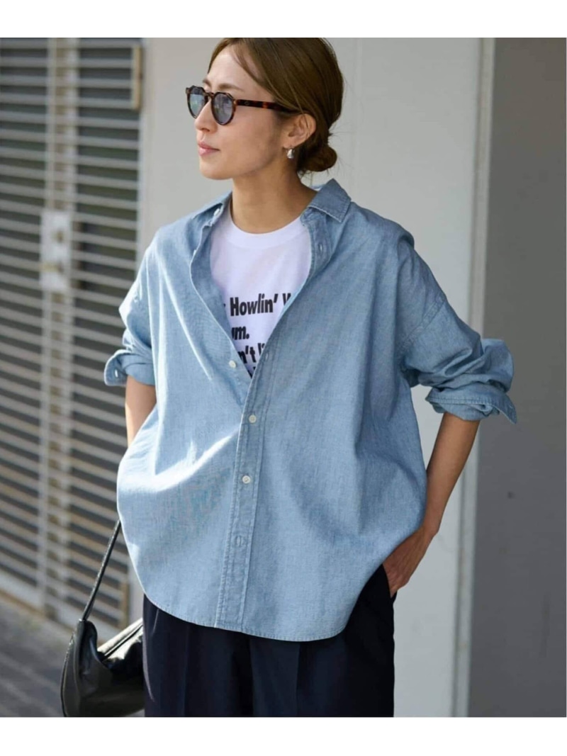 ≪追加≫ダンガリーシャツ 4 FRAMeWORK フレームワーク トップス シャツ・ブラウス ブルー【送料無料】[ Fashion]｜Spick＆Span