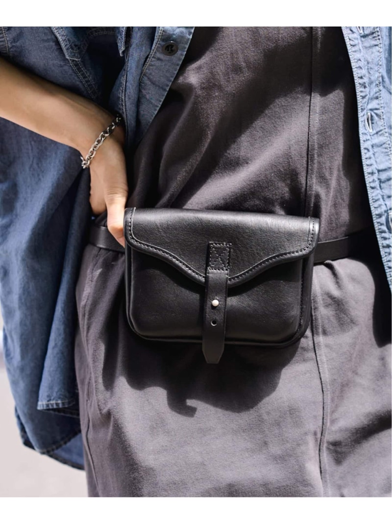 ≪加えること取って置く≫BRICK/ブリック waist bag belt 2 FRAMeWORK ひな形細工物 御徒面子 ボディバッグ・ウエストポーチ 黒いこと 赤銅色【此れから取って置く】*【貨物輸送無料】[ Fashion]