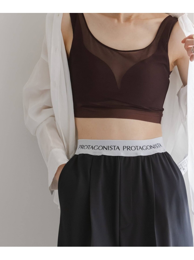 《追加》NICENICE MOMENT/ナイスナイスモーメント MESH BRA TANK NOBLE ノーブル インナー・ルームウェア その他のインナー・ルームウェア ブラウン ベージュ ブラック【送料無料】[ Fashion]