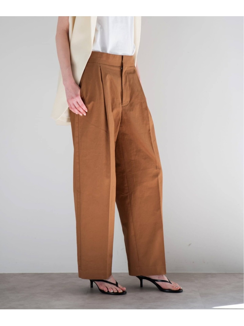 TWILL PANTS / ツイルパンツ CALMER スピックアンドスパン パンツ スラックス・ドレスパンツ ブラウン【送料無料】[ Fashion] 23,430円