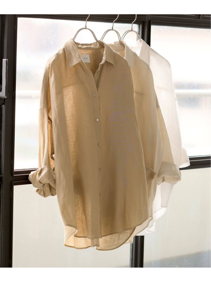 ジャーナルスタンダード　リネンコットンフレンチスリーブドロストシャツ ジャーナルスタンダード リネンコットンフレンチスリーブ