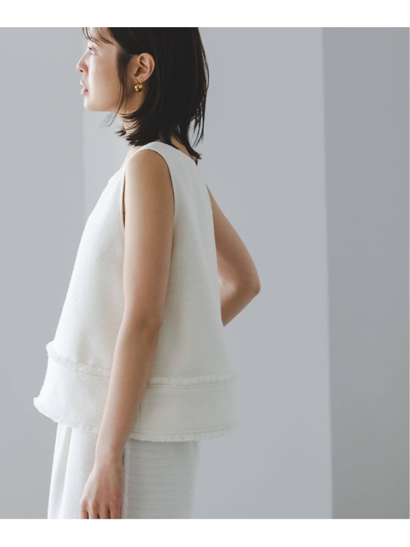 【SALE／30%OFF】《セットアップ対応》【洗える】ブークレツイードフレアブラウス NOBLE ノーブル トップス シャツ・ブラウス ホワイト ブラック【RBA_E】【送料無料】[ Fashion]｜Spick＆Span 8,193円