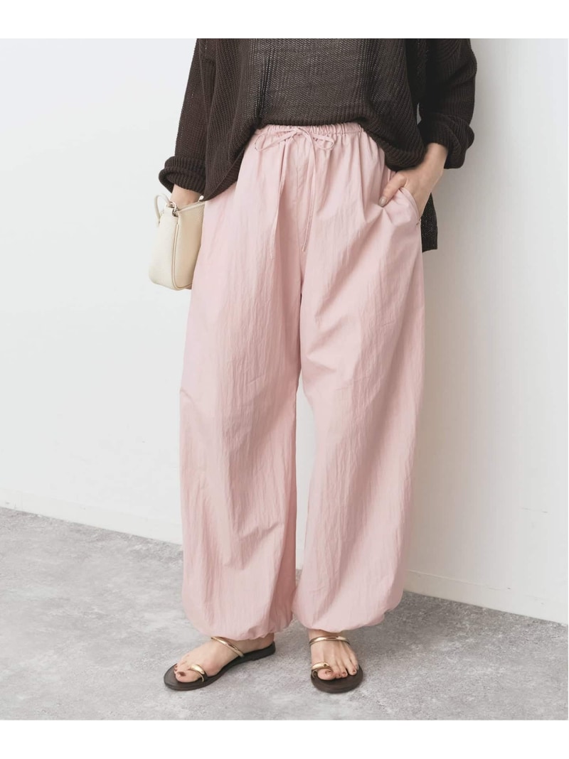 CO/PA タイプライターギャザーパンツ Spick & Span スピックアンドスパン パンツ その他のパンツ ピンク ベージュ【送料無料】[ Fashion]