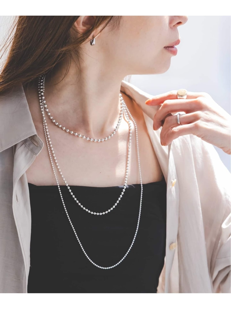 《追加予約》in mood/インムード MULTIBALL CHAIN-necklace NOBLE ノーブル アクセサリー・腕時計 ネックレス シルバー【先行予約】*【送料無料】[ Fashion]