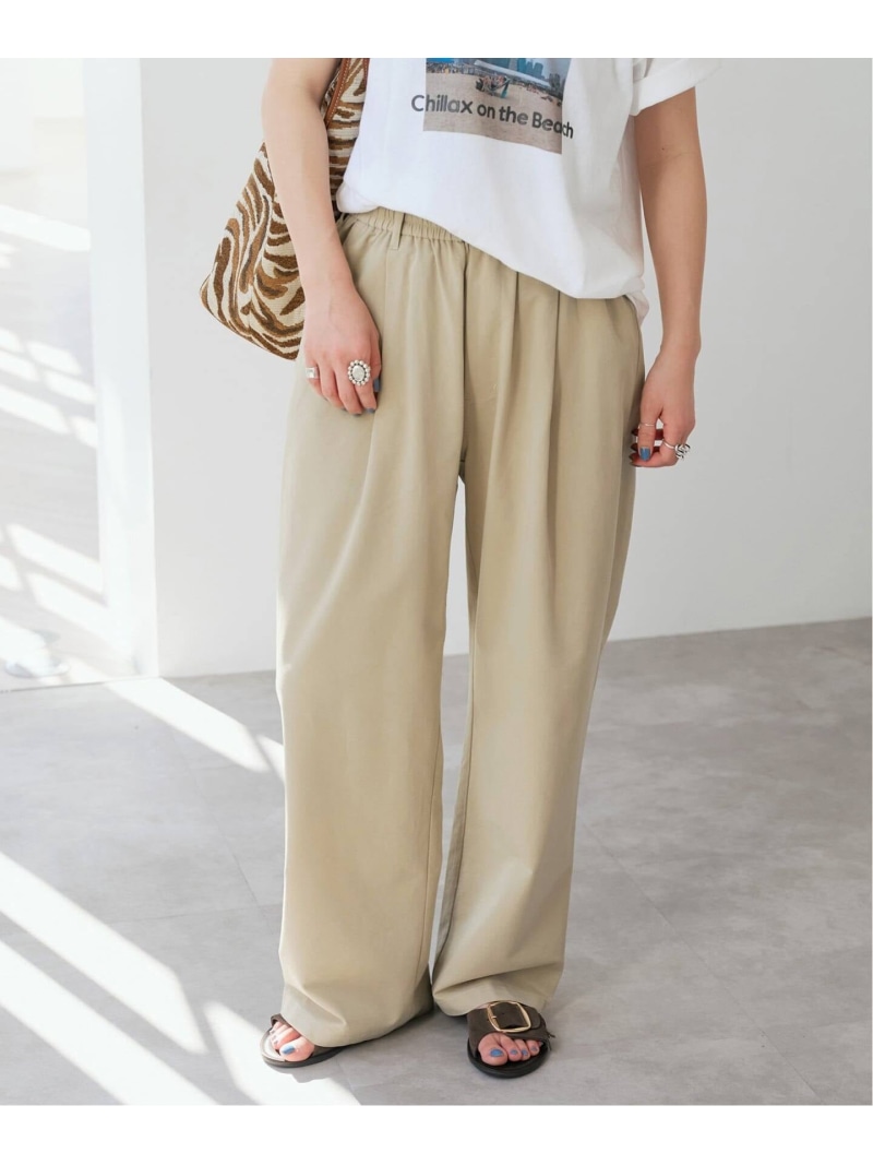 リラックスイージーチノパンツ Spick & Span スピックアンドスパン パンツ スラックス・ドレスパンツ ベージュ【送料無料】[ Fashion]