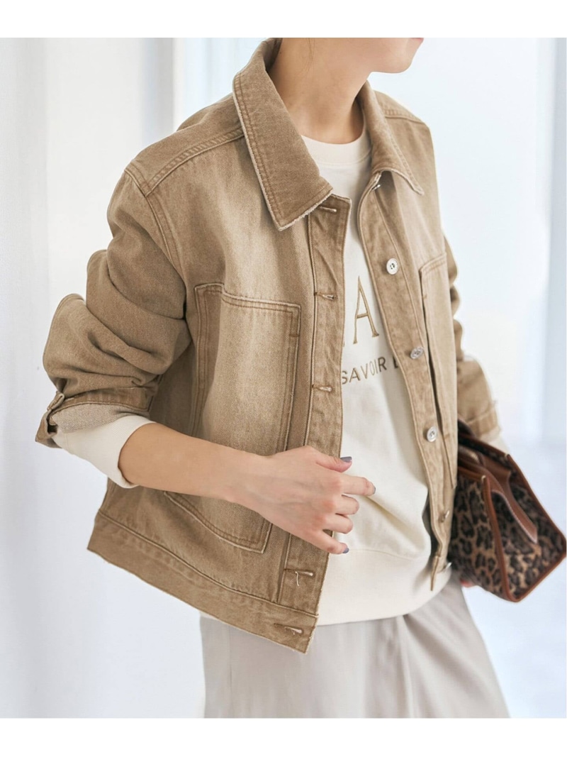 5 1/2 M-35 JACKET Spick & Span スピックアンドスパン ジャケット・アウター デニムジャケット ベージュ【送料無料】[ Fashion] 15,400円