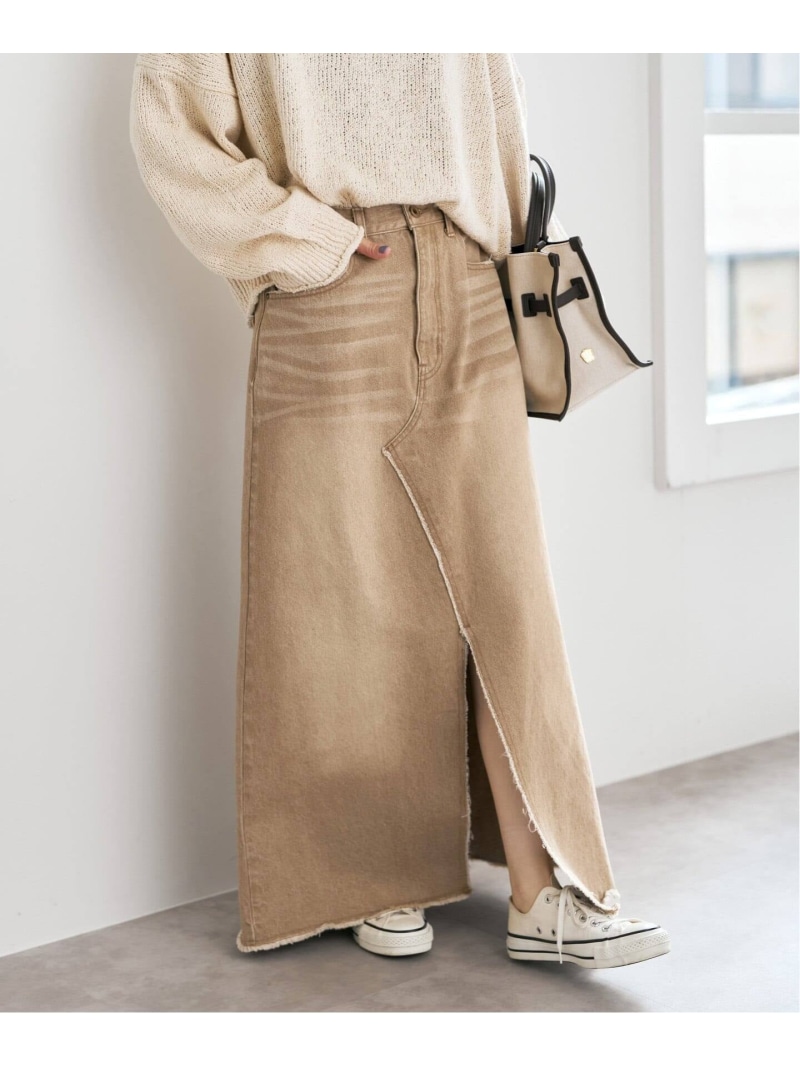5 1/2 TRAPEZE LINE SKIRT Spick & Span スピックアンドスパン スカート その他のスカート ベージュ【送料無料】[ Fashion]