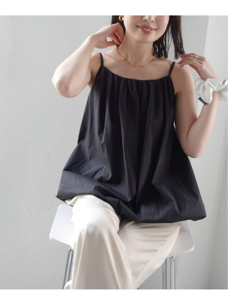 le / ル SHIRRING BALLON BLOUSE NOBLE ノーブル トップス シャツ・ブラウス ホワイト ブラック【送料無料】[ Fashion]