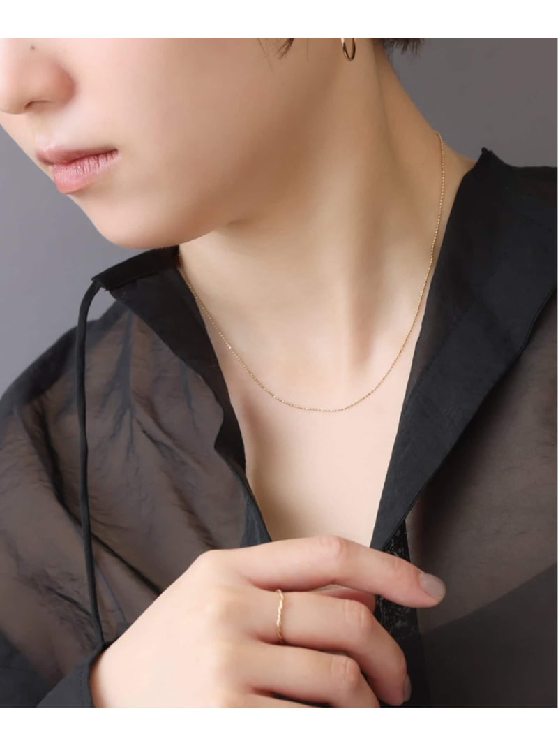 ボールチェーンネックレス K10 Lilas スピックアンドスパン アクセサリー・腕時計 ネックレス ゴールド【送料無料】[ Fashion] 20,790円