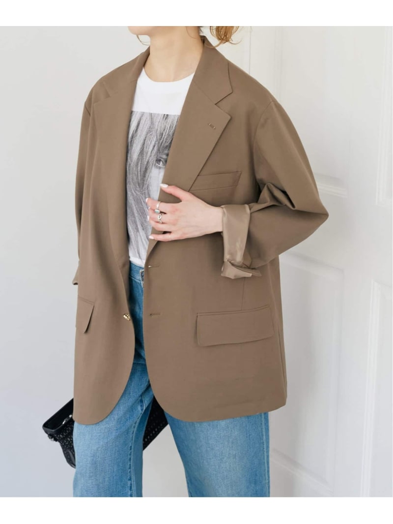 VIAN / ヴィアン 別注ビッグ ジャケット シングル Spick & Span スピックアンドスパン ジャケット・アウター テーラードジャケット・ブレザー ネイビー ベージュ【送料無料】[ Fashion]
