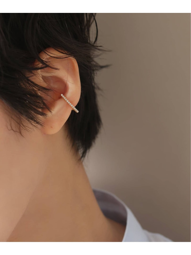 楽天市場】《追加》パールダブルダエンイヤーカフ K10(片耳) Lilas  