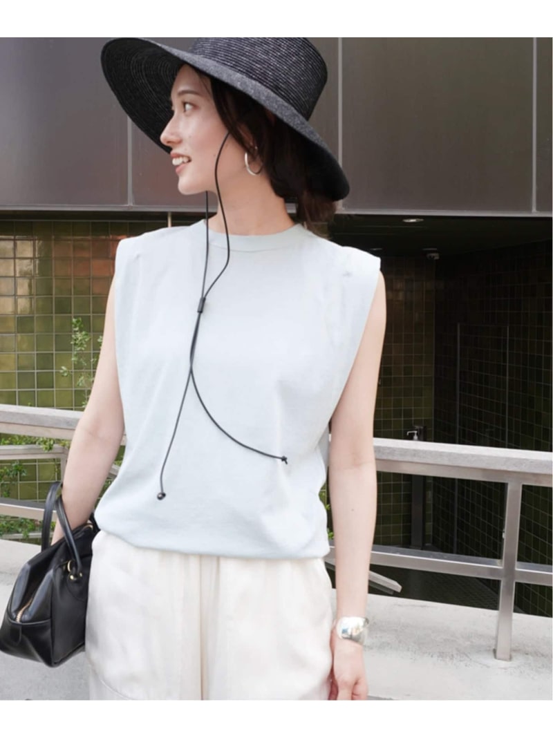 ≪追加予約≫ATON /エイトンFRESCA SINGLE JERSEY タンクトップ FRAMeWORK フレームワーク トップス カットソー・Tシャツ イエロー ブルー ベージュ【先行予約】*【送料無料】[ Fashion]