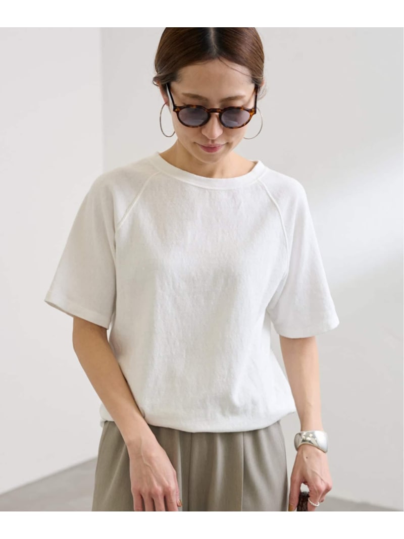 ≪新色 / 加えること≫平板天竺ラグランTEE FRAMeWORK ひな形細工物 トップス カットソー・プルオーバー 白いこと 黒いこと 薄墨色【貨物輸送無料】[ Fashion]