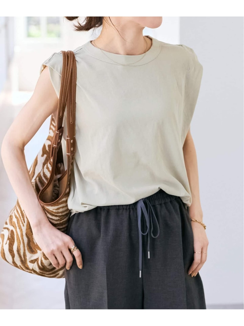 【SALE／30%OFF】《新色有り / 追加》ATON/エイトン FRESCA SINGLE JERSEY TANK TOP Spick & Span スピックアンドスパン トップス ノースリーブ・タンクトップ イエロー ブルー ホワイト ベージュ【RBA_E】【送料無料】[ Fashion]｜Spick＆Span