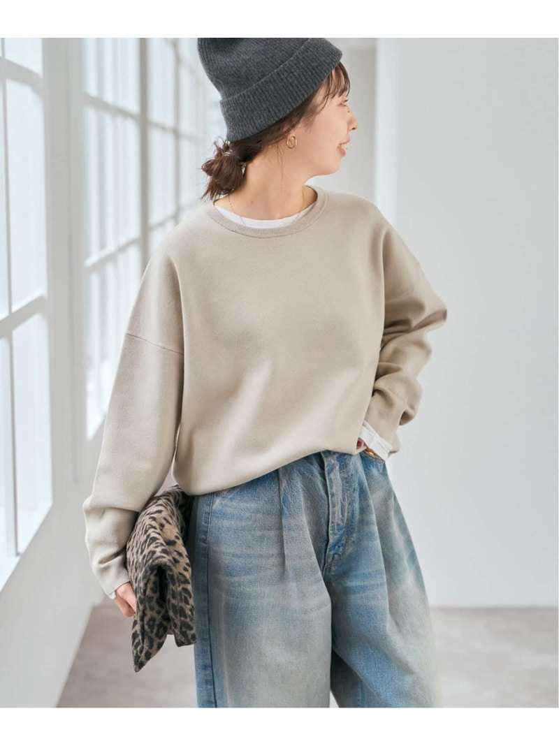 【美品】 スピックアンドスパン ウォッシャブルフレアスリーブプルオーバー ニット ❣️美品❣️スピックアンドスパン ウォッシャブル フレアスリーブ