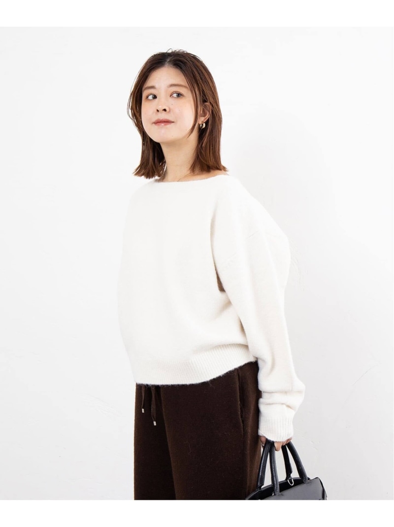 Spick&Span FURKNIT クループルオーバー　ニット　タヌキ95% Spick&Span FURKNIT クループルオーバー ニット タヌキ95% - メルカリ