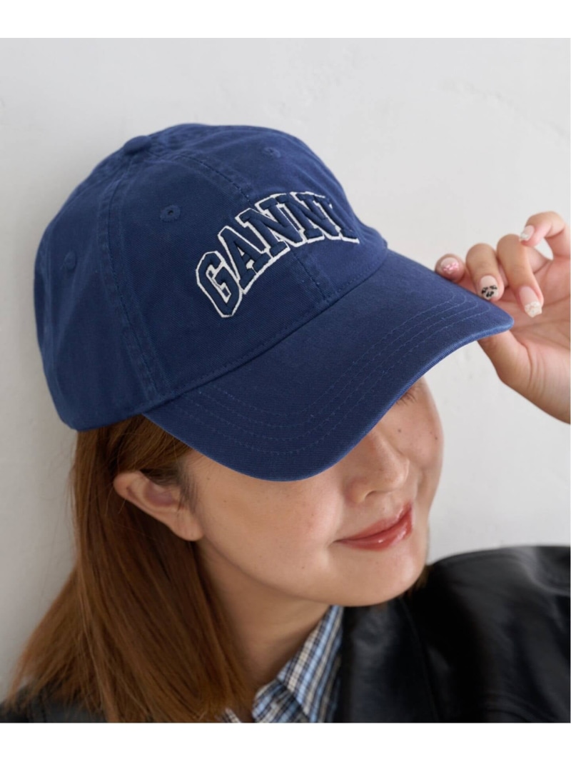 楽天市場】ガニー GANNI 帽子 レディース キャップ LOGO CAP