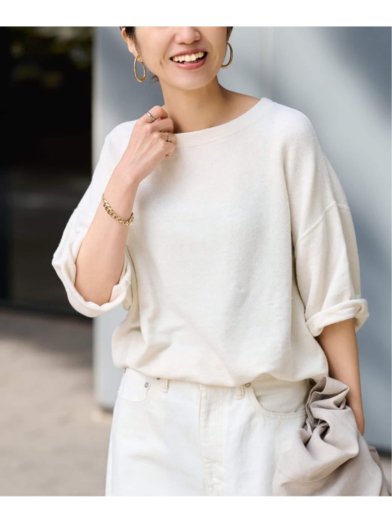 【SALE／20%OFF】≪追加≫LINEN TERRY LOOSEプルオーバー2 FRAMeWORK フレームワーク トップス カットソー・Tシャツ ベージュ ホワイト【RBA_E】【送料無料】[ Fashion]｜Spick＆Span