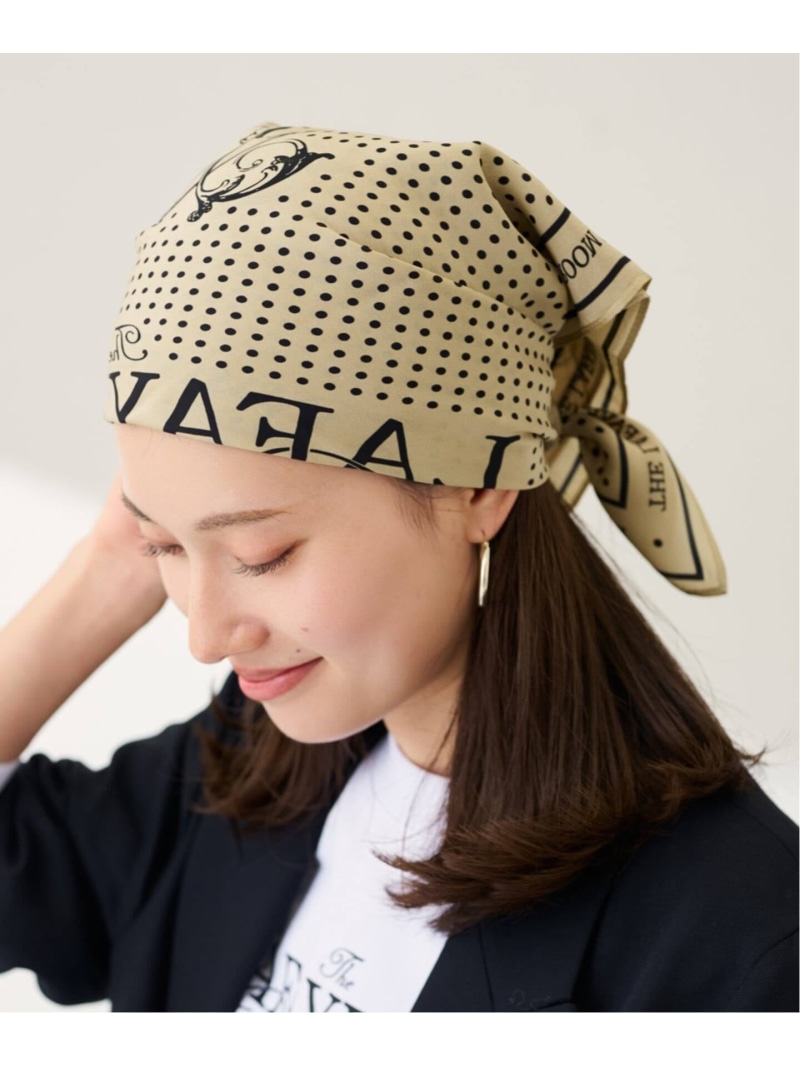 【SALE／30%OFF】GIFT SHOP 別注シルクバンダナ FRAMeWORK フレームワーク ファッション雑貨 スカーフ・バンダナ ベージュ グリーン【RBA_E】【送料無料】[ Fashion]｜Spick＆Span 8,301円