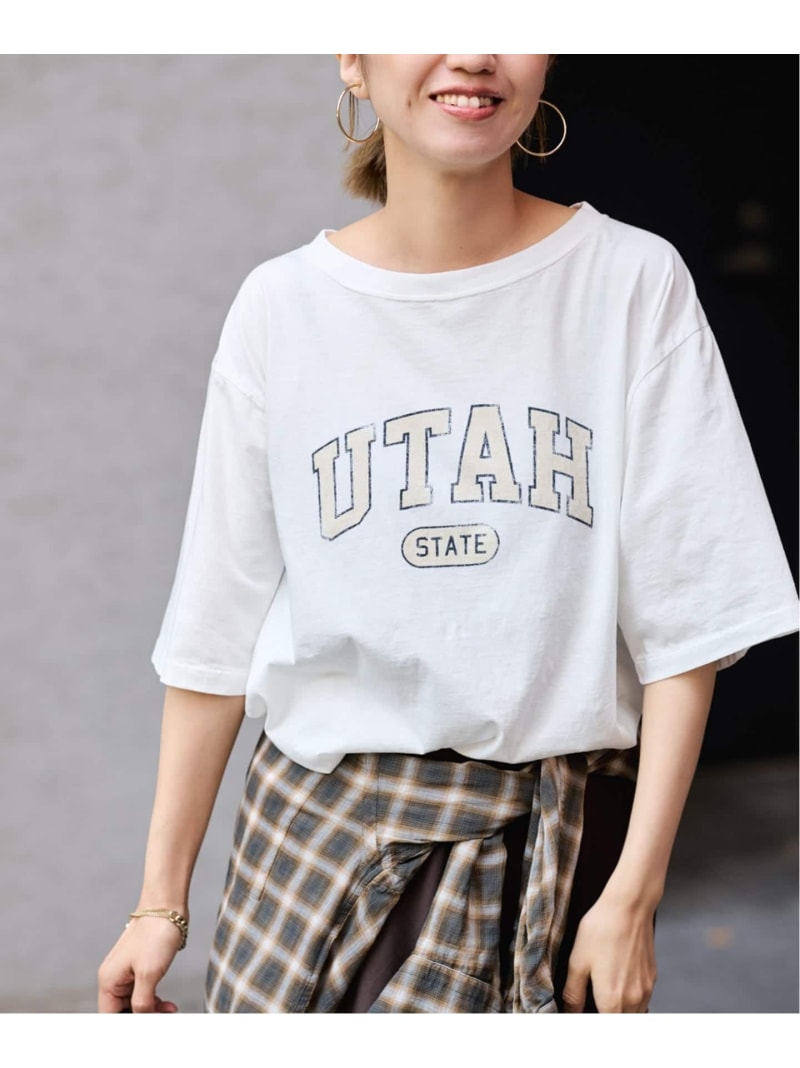 ≪取っておく≫絵の具 PRINT TEE FRAMeWORK 一こま細工物 トップス カットソー・プルオーバー 白いこと 赤銅色 ぶどう酒赤いこと【先んずる取っておく】*【貨物輸送無料】[ Fashion]