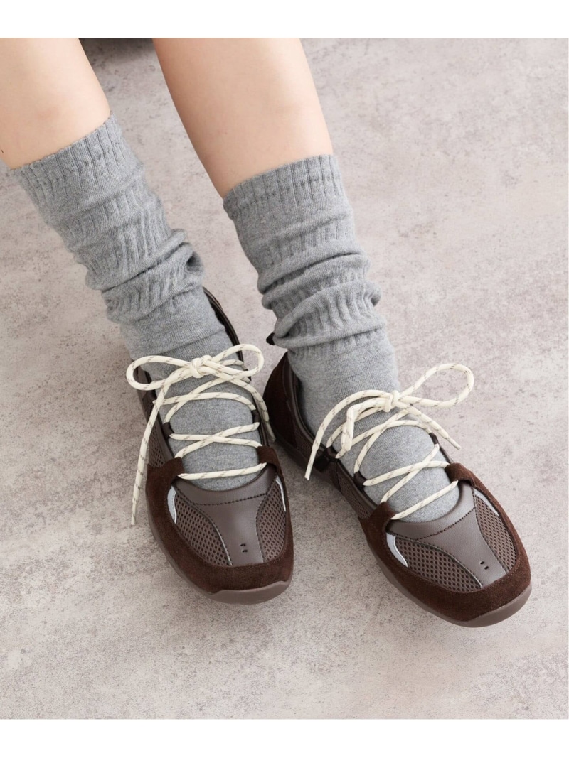 《予約》Rockfish Weatherwear/ロックフィッシュウェザーウェア NICOLE WEAVING SNEA U by SPICK&SPAN ユーバイスピックアンドスパン シューズ・靴 スニーカー ブラウン ホワイト【先行予約】*【送料無料】[ Fashion]