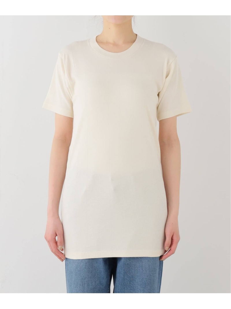 ARCHI OMIT RIB MIDDLE TEE FRAMeWORK フレームワーク トップス カットソー・Tシャツ ベージュ【送料無料】[ Fashion]
