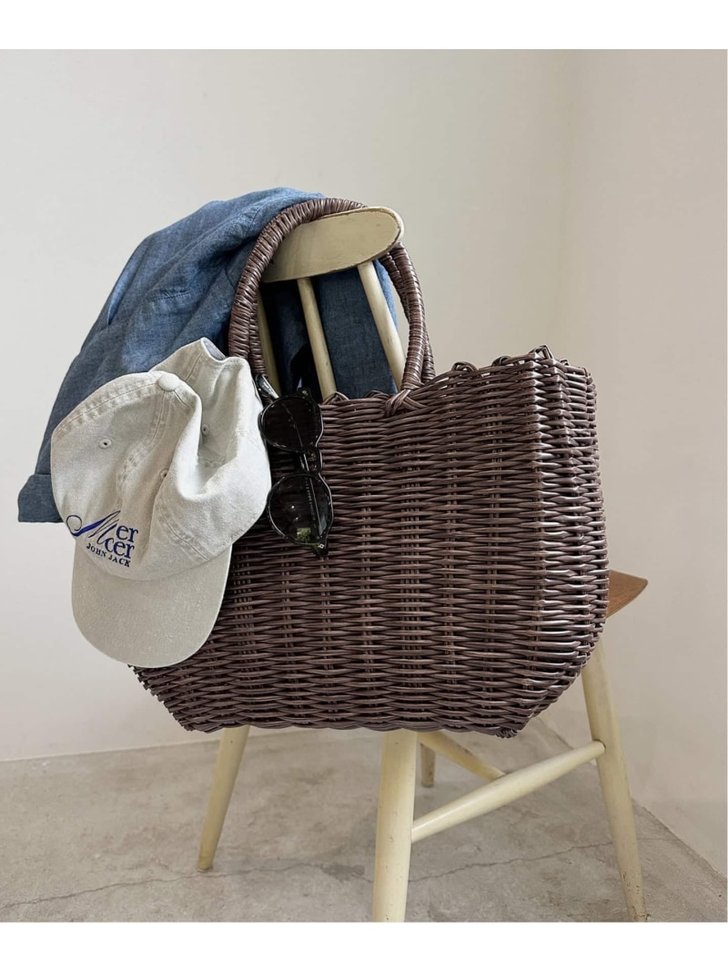 LE VOYAGE EN PANIER PVC カゴ御徒面子 FRAMeWORK ひな形細工物 御徒面子 トートバッグ 赤銅色【貨物輸送無料】[ Fashion]