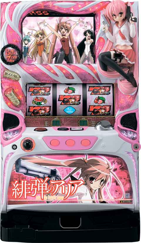 《家庭用パチスロ》緋弾のアリアFSB★藤商事★ コイン不要機付き！ スロット 5号機 実機画像