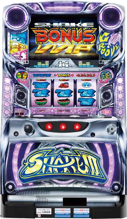 25896円 【SALE/97%OFF】 《家庭用パチスロ》 シェイク SHAKE3 A4 大都技研 コイン不要機付き スロット 5号機 実機